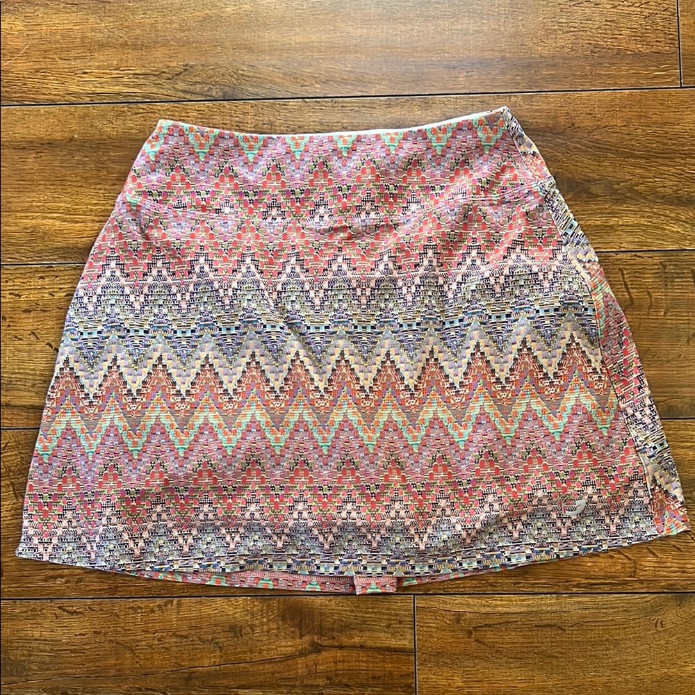 Colorful Zigzag Patterned Women's Skirt
